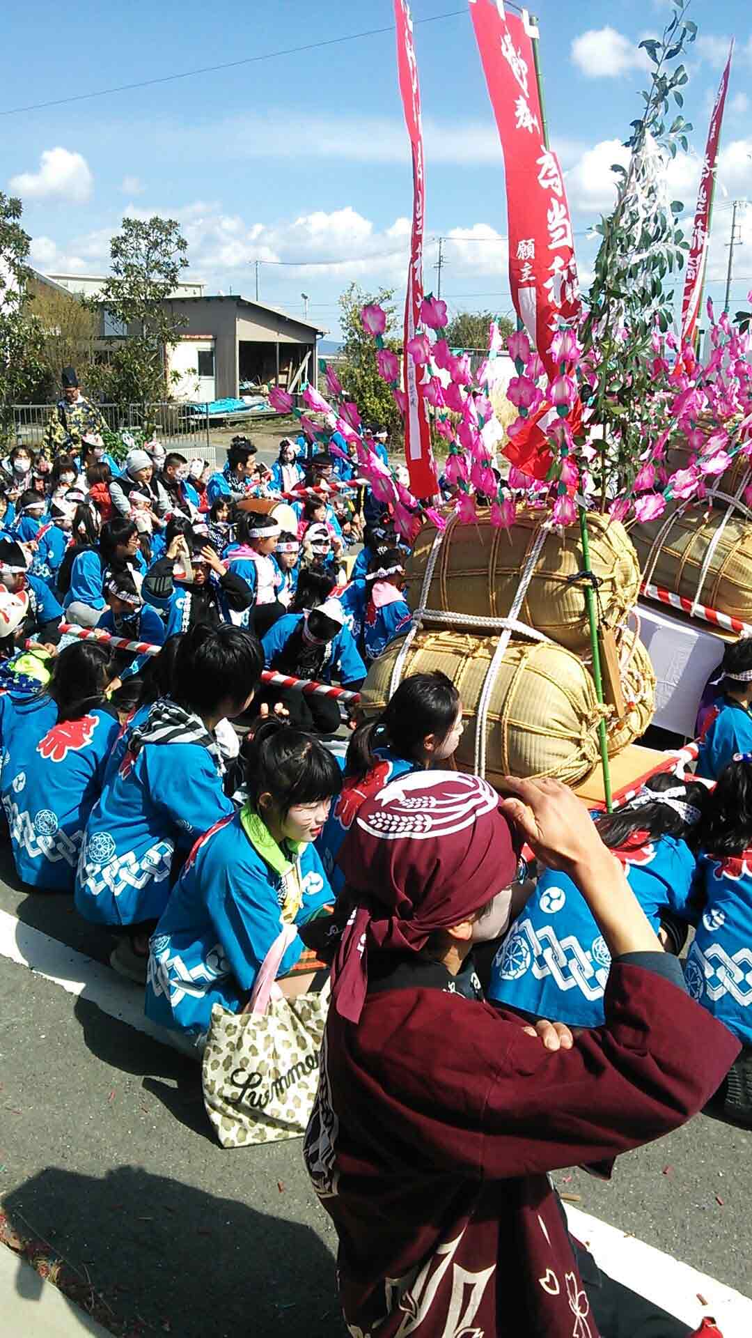 花の撓大祭の様子